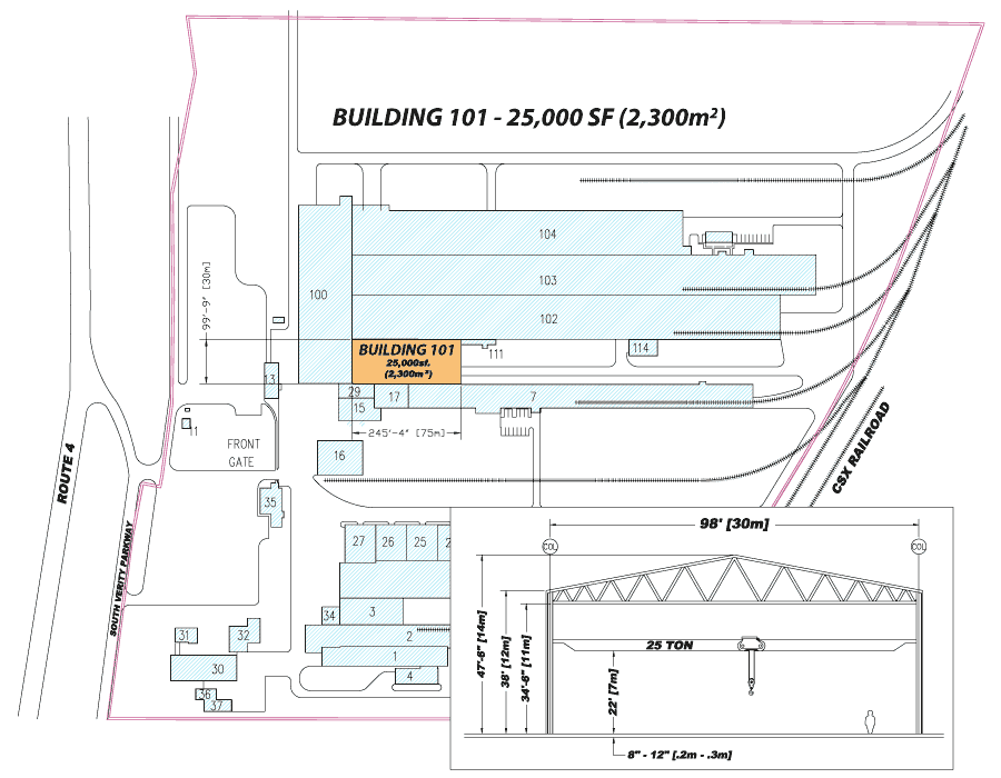 Site Map of Building 101