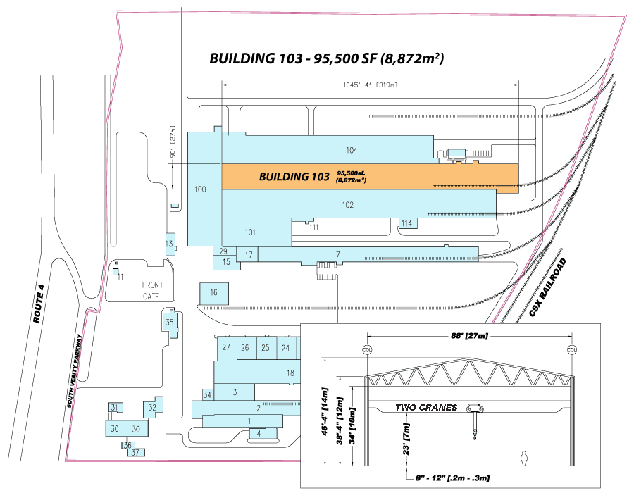 Site Map of Building 103